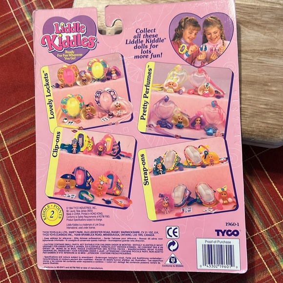 Vintage HTF Liddle Kiddles Tracy Tea Party 2” Doll New Lovely Locket Collection - Picture 2 of 7